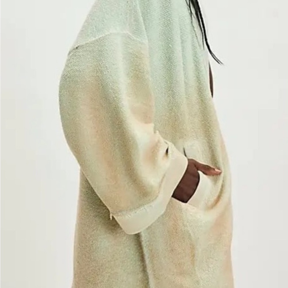 Free People Lola ombré sweatshirt cardi Size S. NWT - Picture 2 of 3